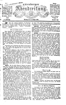 Nürnberger Abendzeitung Montag 10. August 1863