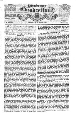 Nürnberger Abendzeitung Mittwoch 14. Oktober 1863