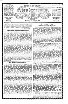 Nürnberger Abendzeitung Samstag 9. April 1864