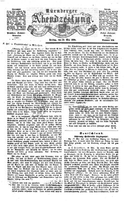 Nürnberger Abendzeitung Freitag 20. Mai 1864