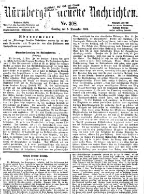 Nürnberger neueste Nachrichten Samstag 5. November 1864