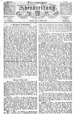 Nürnberger Abendzeitung Dienstag 14. März 1865