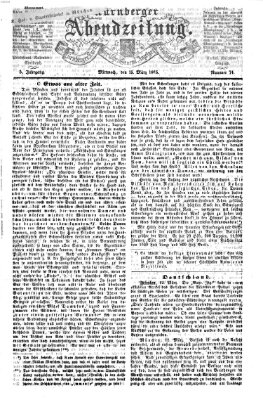 Nürnberger Abendzeitung Mittwoch 15. März 1865