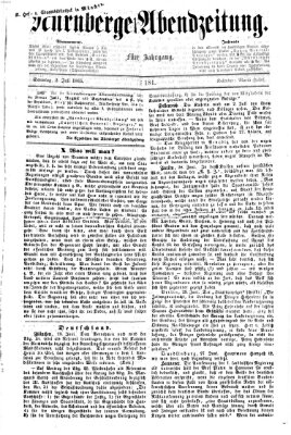 Nürnberger Abendzeitung Sonntag 2. Juli 1865