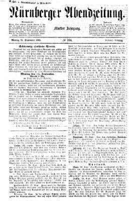 Nürnberger Abendzeitung Montag 25. September 1865