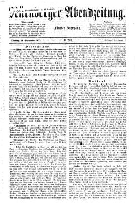 Nürnberger Abendzeitung Dienstag 26. September 1865