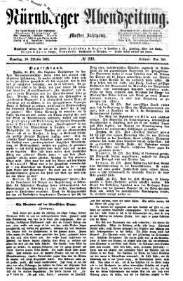 Nürnberger Abendzeitung Samstag 28. Oktober 1865