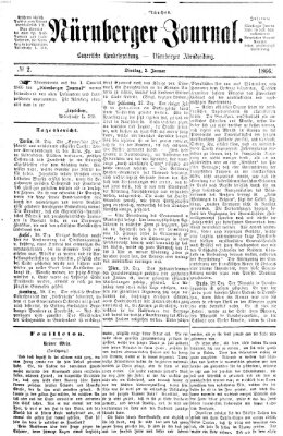 Nürnberger Journal (Nürnberger Abendzeitung) Dienstag 2. Januar 1866