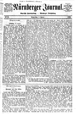 Nürnberger Journal (Nürnberger Abendzeitung) Donnerstag 11. Januar 1866