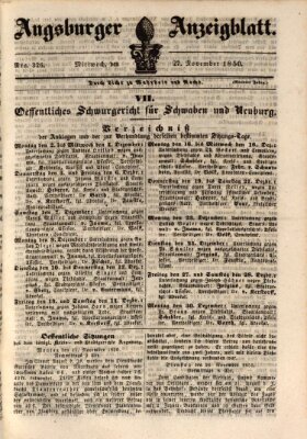 Augsburger Anzeigeblatt Mittwoch 27. November 1850