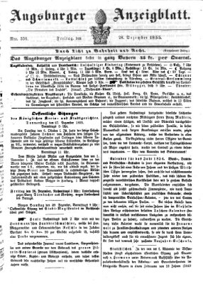 Augsburger Anzeigeblatt Freitag 28. Dezember 1855