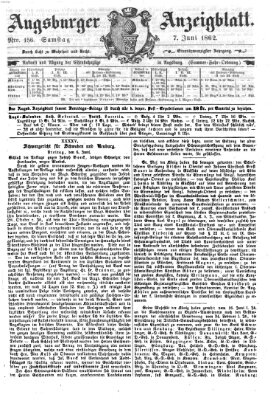 Augsburger Anzeigeblatt Samstag 7. Juni 1862