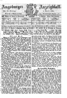 Augsburger Anzeigeblatt Freitag 1. April 1864