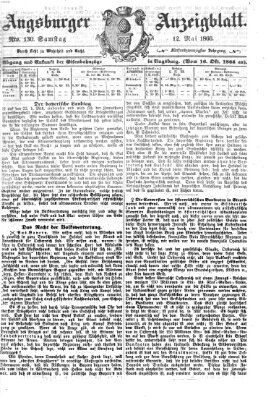 Augsburger Anzeigeblatt Samstag 12. Mai 1866