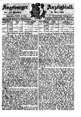 Augsburger Anzeigeblatt Samstag 29. Mai 1869