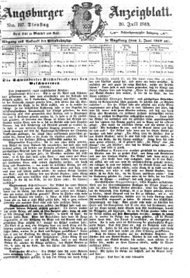 Augsburger Anzeigeblatt Dienstag 20. Juli 1869