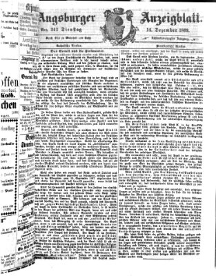 Augsburger Anzeigeblatt Dienstag 14. Dezember 1869