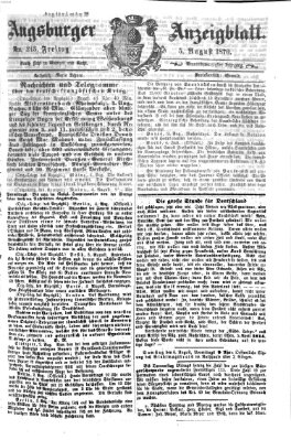 Augsburger Anzeigeblatt Freitag 5. August 1870