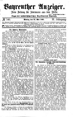 Bayreuther Anzeiger Montag 24. Mai 1869