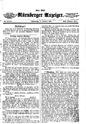 Nürnberger Anzeiger Samstag 15. Dezember 1860