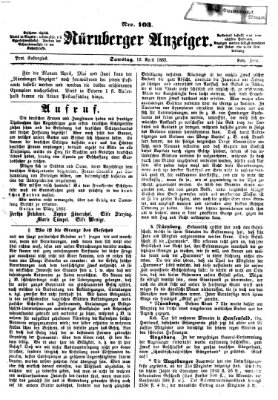 Nürnberger Anzeiger Samstag 12. April 1862