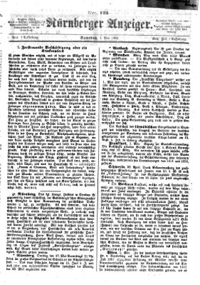 Nürnberger Anzeiger Samstag 3. Mai 1862