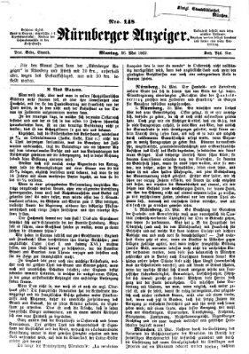 Nürnberger Anzeiger Montag 26. Mai 1862