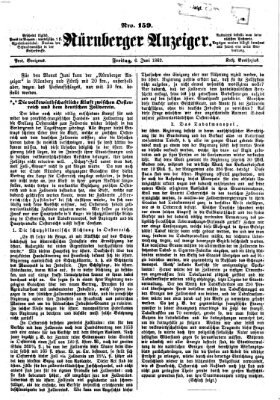 Nürnberger Anzeiger Freitag 6. Juni 1862