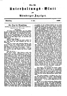 Nürnberger Anzeiger Sonntag 8. Juni 1862