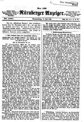 Nürnberger Anzeiger Donnerstag 10. Juli 1862