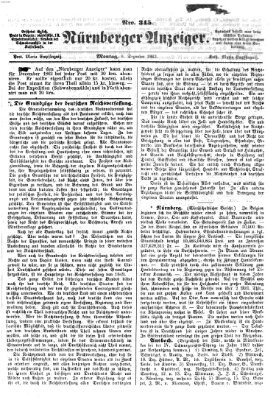Nürnberger Anzeiger Montag 8. Dezember 1862
