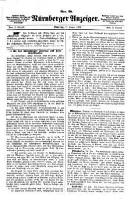 Nürnberger Anzeiger Dienstag 27. Januar 1863