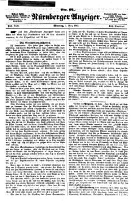 Nürnberger Anzeiger Montag 2. März 1863