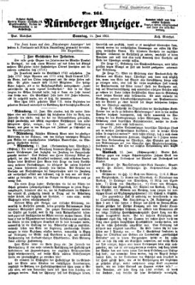 Nürnberger Anzeiger Sonntag 14. Juni 1863