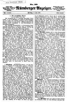 Nürnberger Anzeiger Freitag 19. Juni 1863