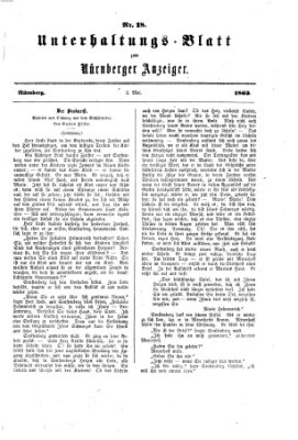 Nürnberger Anzeiger Sonntag 3. Mai 1863