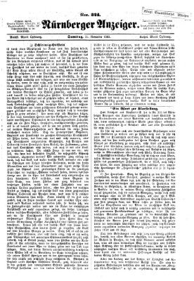 Nürnberger Anzeiger Samstag 21. November 1863
