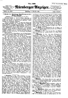 Nürnberger Anzeiger Freitag 27. November 1863