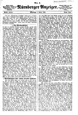 Nürnberger Anzeiger Montag 4. Januar 1864