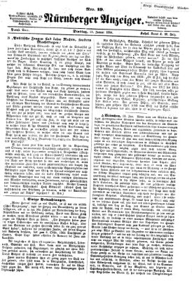 Nürnberger Anzeiger Dienstag 19. Januar 1864