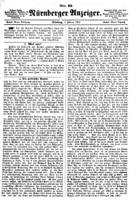 Nürnberger Anzeiger Dienstag 2. Februar 1864