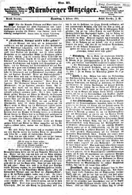 Nürnberger Anzeiger Samstag 6. Februar 1864