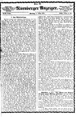 Nürnberger Anzeiger Freitag 11. März 1864