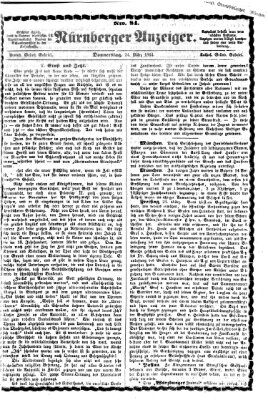 Nürnberger Anzeiger Donnerstag 24. März 1864