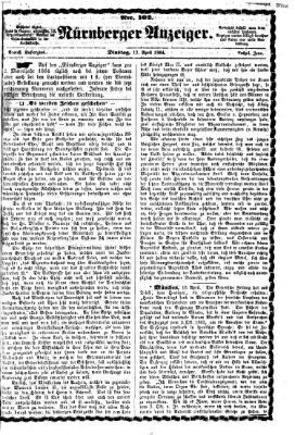Nürnberger Anzeiger Dienstag 12. April 1864
