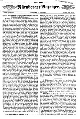 Nürnberger Anzeiger Sonntag 22. Mai 1864