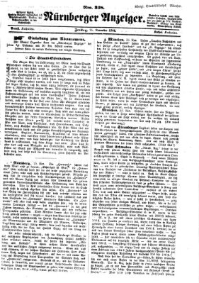 Nürnberger Anzeiger Freitag 25. November 1864