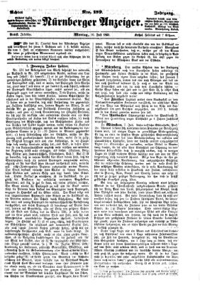 Nürnberger Anzeiger Montag 10. Juli 1865