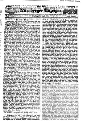 Nürnberger Anzeiger Dienstag 22. August 1865