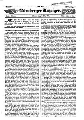 Nürnberger Anzeiger Donnerstag 8. März 1866
